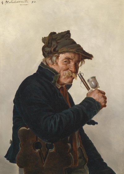 The Pipe Smoker by Hugo Kotschenreiter